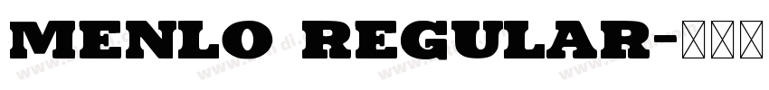 Menlo Regular字体转换